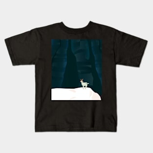 Lone goat deep in canyon Kids T-Shirt